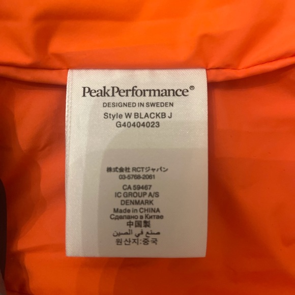 NWOT PEAK PERFORMANCE Grey outdoor duck down jacket - Picture 7 of 13